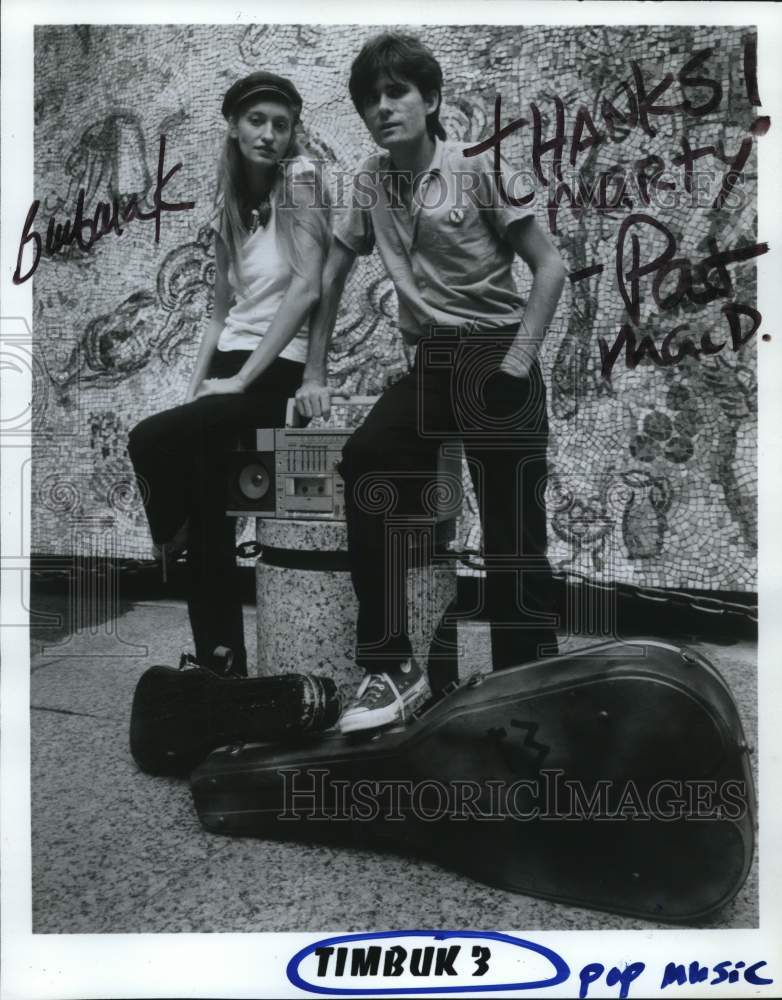 1986 Press Photo Timbuk 3, pop musicians - hcp80604