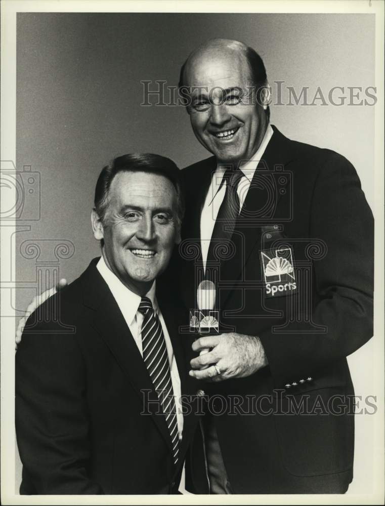 1983 Press Photo Joe Garagiola &amp; Vin Scully, NBC Sports Baseball Commentators- Historic Images