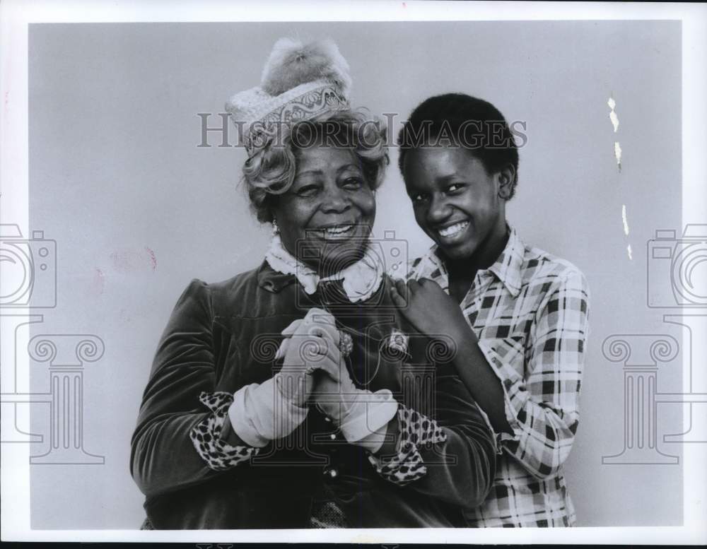 1978 Press Photo Actors Butterfly McQueen, Star-Shemah on ABC weekend special.- Historic Images