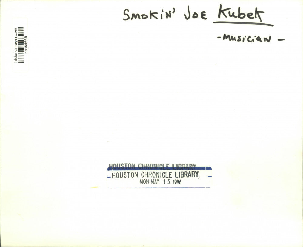 1996 Press Photo The Smokin' Joe Kubek Band Featuring B'Nois King - hcp84666