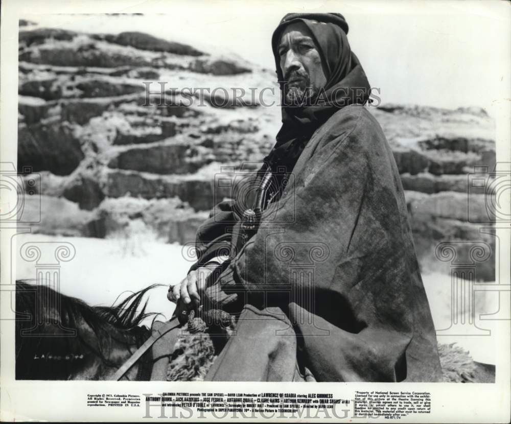 1971 Press Photo Actor Anthony Quinn in &quot;Lawrence of Arabia&quot; Film - hcp87474- Historic Images