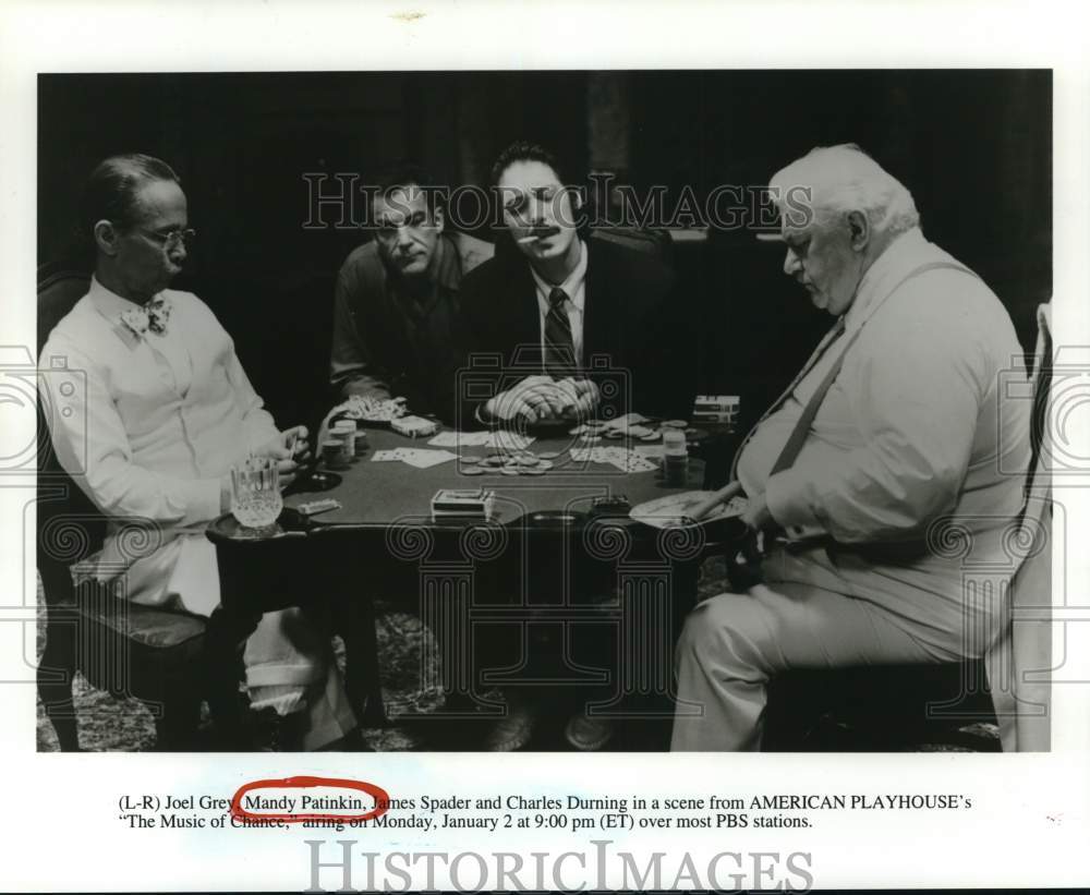 1995 Press Photo Scene from American PlayhouseÃ¢â‚¬s &quot;The Music of Chance&quot;