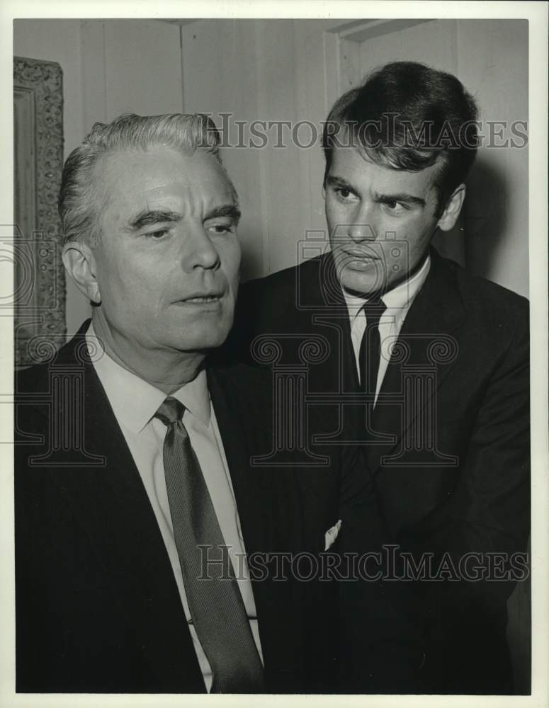 1964 Press Photo Actor Kent Smith &amp; Dean Stockwell in &quot;The Eleventh Hour&quot;- Historic Images