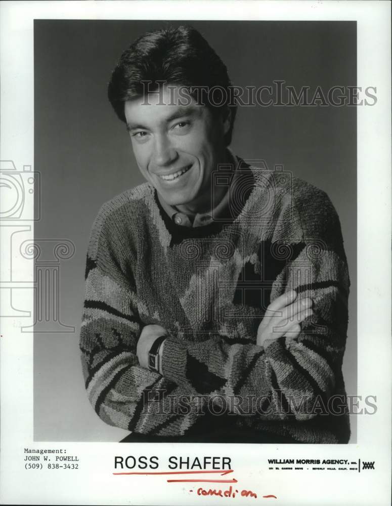 1989 Press Photo Comedian Ross Shafer - hcp91427- Historic Images