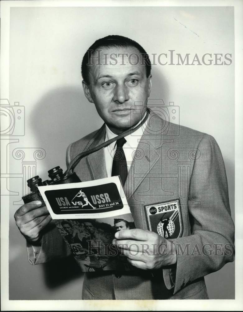 1966 Press Photo Jim McKay, Anchorman ABC-TV Wide World of Sports- Historic Images