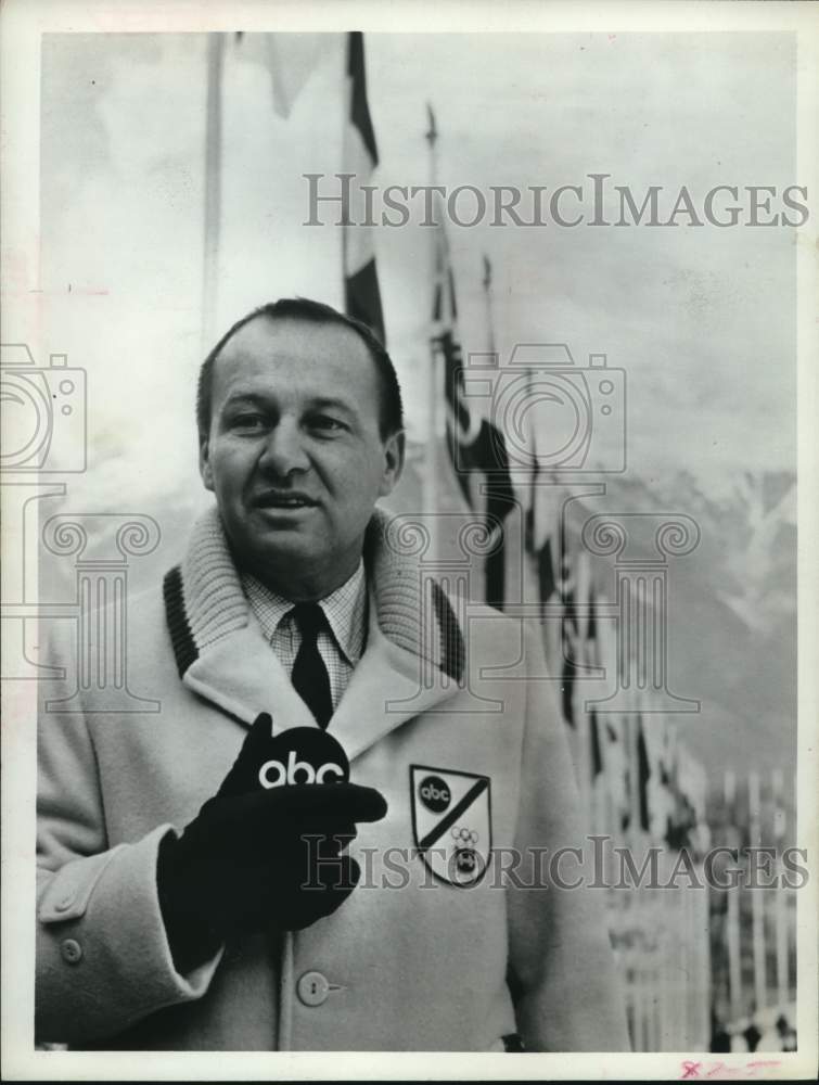 1968 Press Photo ABC Sportscaster Jim McKay- Historic Images