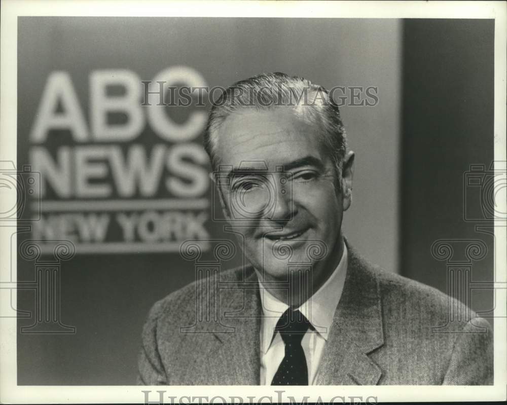 1970 Press Photo Howard K. Smith, Co-Anchor "ABC Evening News" - hcp99011