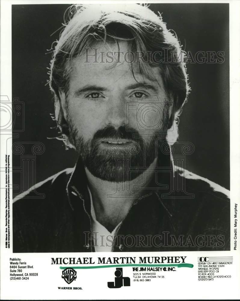 1987 Press Photo Singer Michael Martin Murphey - hcq00241- Historic Images