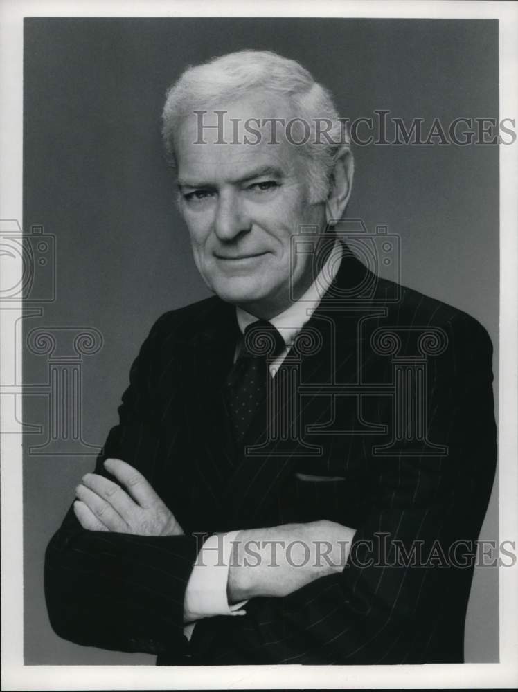 1986 Press Photo Jack Whitaker, Sports Commentator- Historic Images