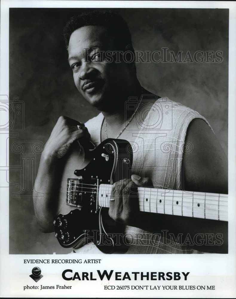 1996 Press Photo Musician Carl Weathersby - hcq01892- Historic Images