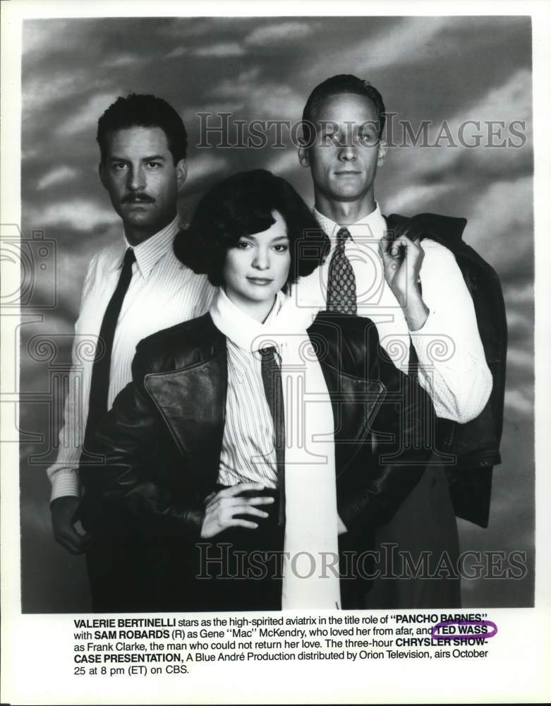 1988 Press Photo Actress Valerie Bertinelli, co-stars in "Pancho Barnes"- Historic Images