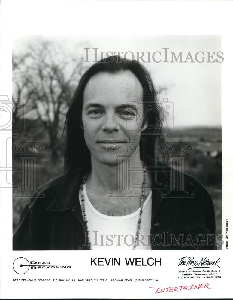 1995 Press Photo Entertainer Kevin Welch - hcq02431- Historic Images