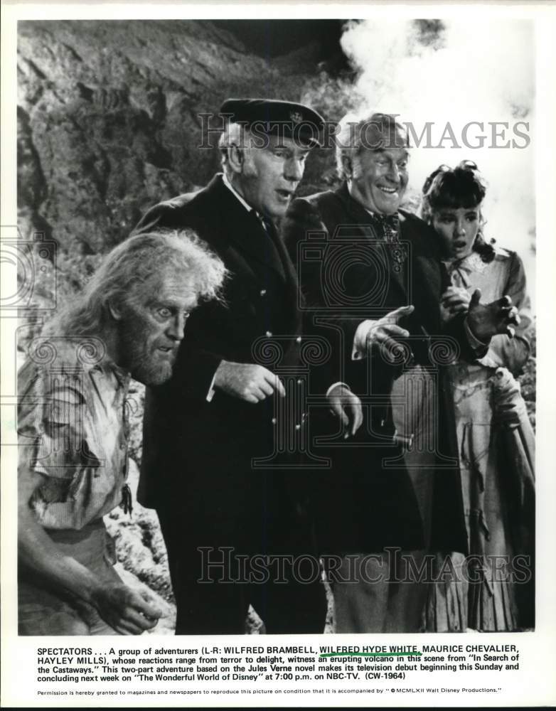 1962 Press Photo Cast in Scene from &quot;In Search of the Castaways&quot; - hcq02505- Historic Images