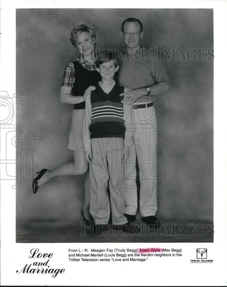 1997 Press Photo Cast of &quot;Love and Marriage&quot; including Meagen, Fay, Adam Wylie- Historic Images