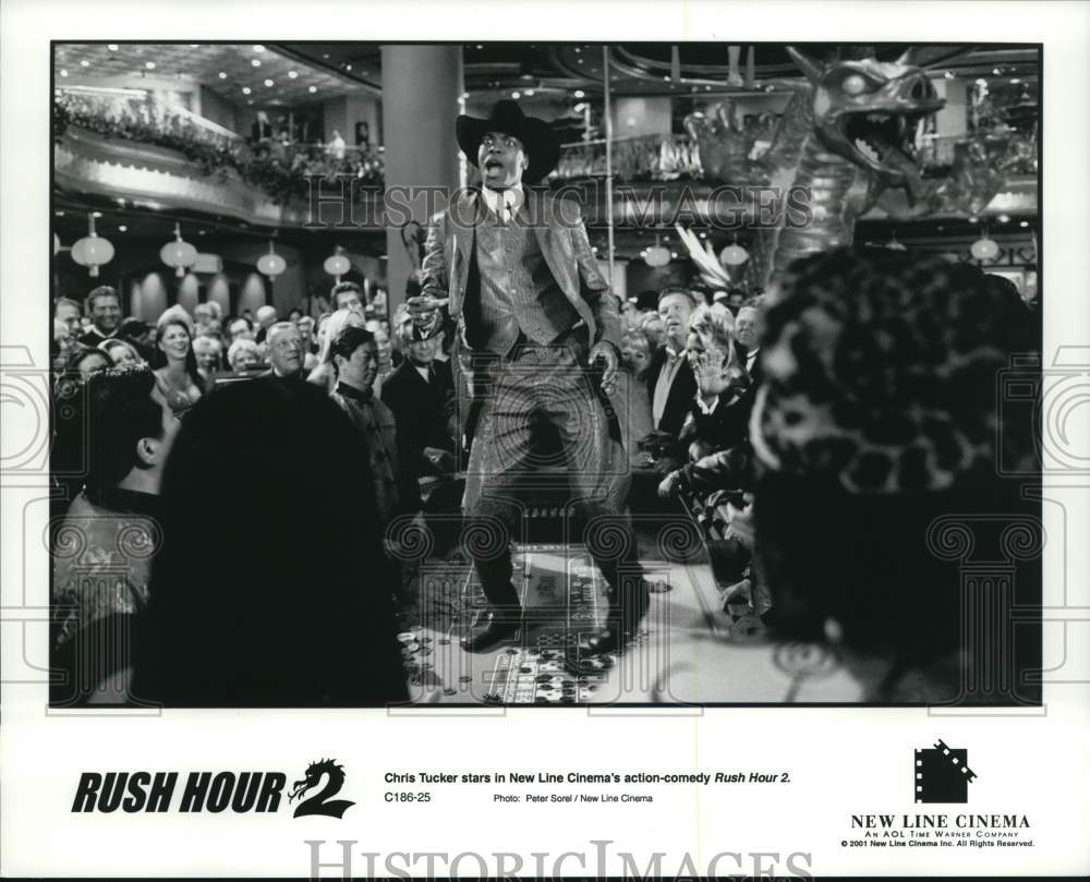 2001 Press Photo Actor Chris Tucker in &quot;Rush Hour 2&quot; Film - hcq05484- Historic Images