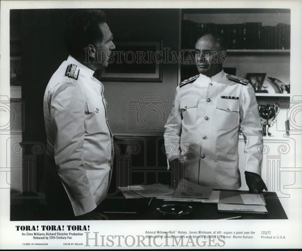 Press Photo James Whitmore &amp; Martin Balsam in &quot;Tora! Tora! Tora!&quot; Movie Scene- Historic Images