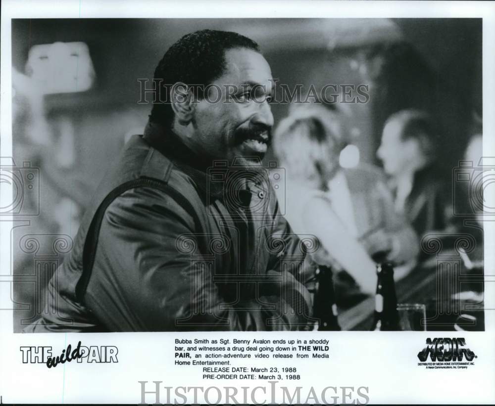 1988 Press Photo Bubba Smith stars in film &quot;The Wild Pair&quot; - hcq09226- Historic Images