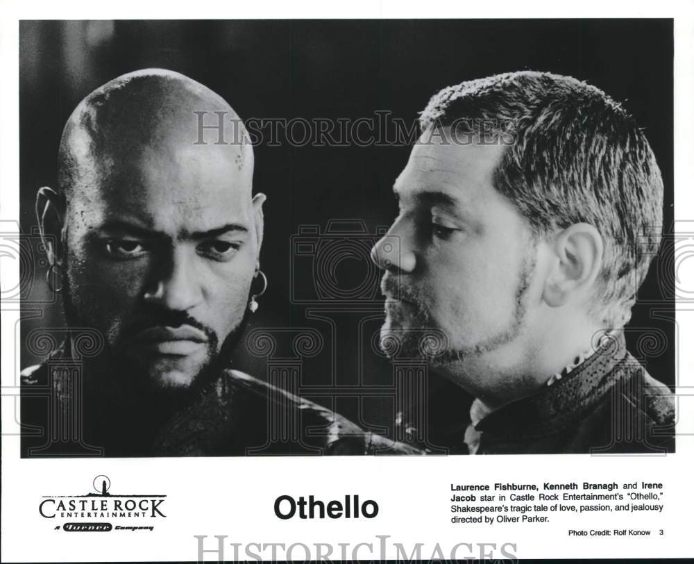 Press Photo Laurence Fishburne, Kenneth Branagh star in &quot;Othello&quot; - hcq09472- Historic Images