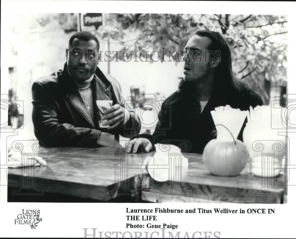 Press Photo Laurence Fishburne and Titus Welliver star in &quot;Once in the Life&quot;- Historic Images