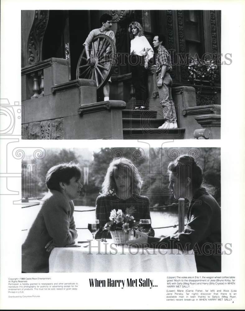 1989 Press Photo &quot;When Harry Met Sally...&quot; Movie Scenes - hcq10068- Historic Images