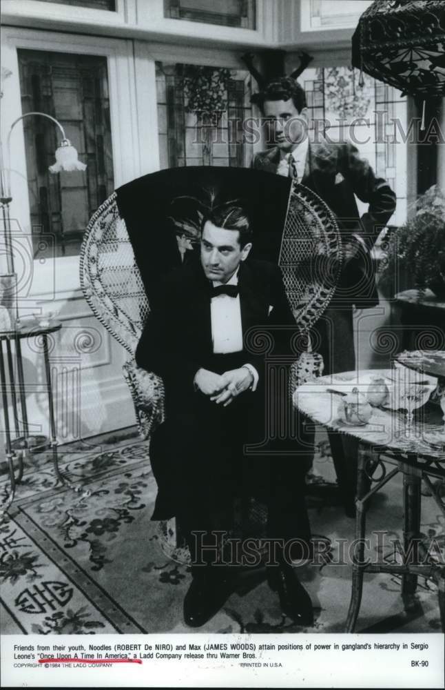 1984 Press Photo James Woods & Robert De Niro in "Once Upon A Time In America."- Historic Images