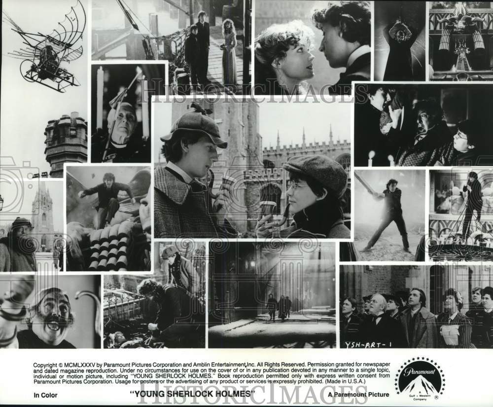 1985 Press Photo &quot;Young Sherlock Holmes&quot; Movie Scenes - hcq11424- Historic Images