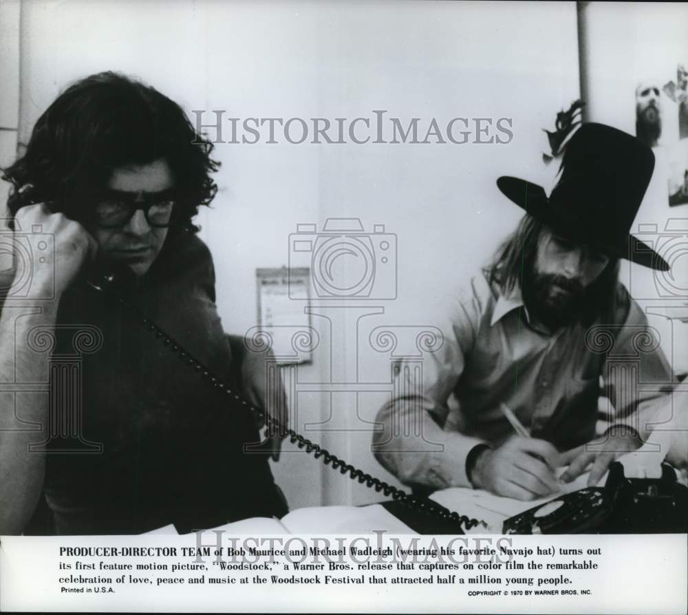 1970 Press Photo Producer/directors of &quot;Woodstock&quot; Bob Maurice, Michael Wadleigh- Historic Images