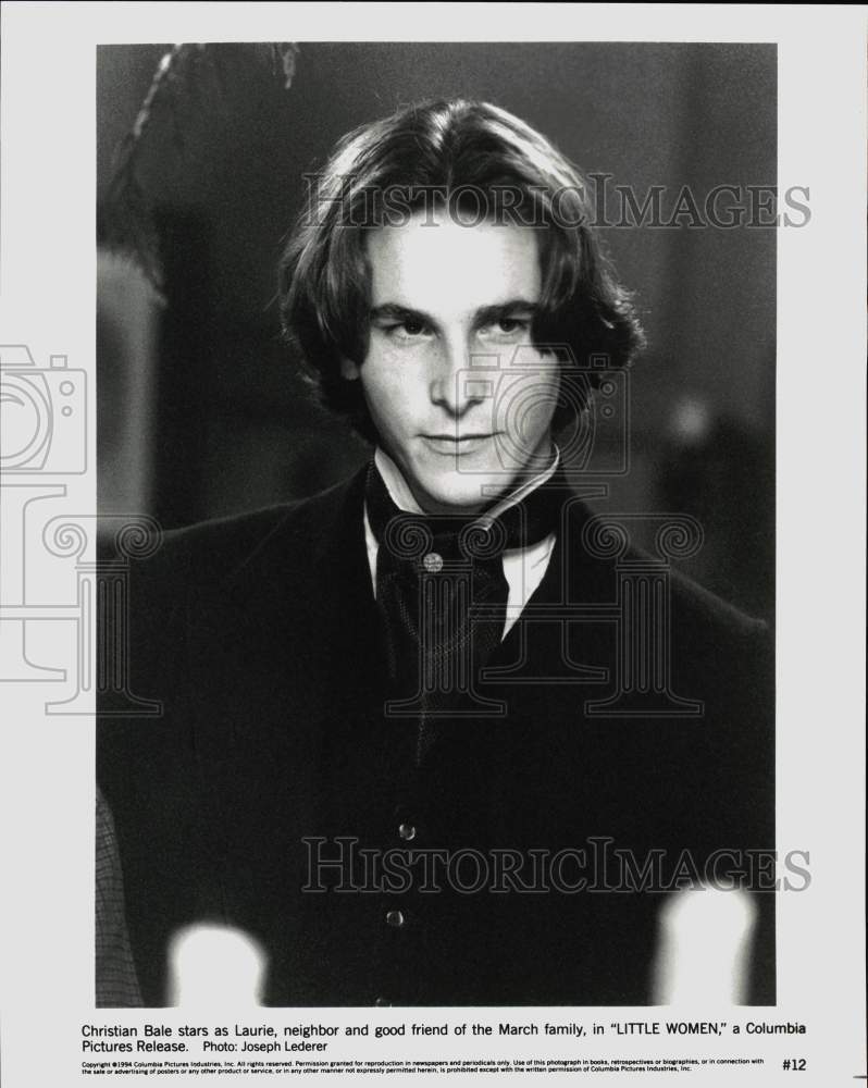 1994 Press Photo Actor Christian Bale in in &quot;Little Women&quot; - hcq16266- Historic Images