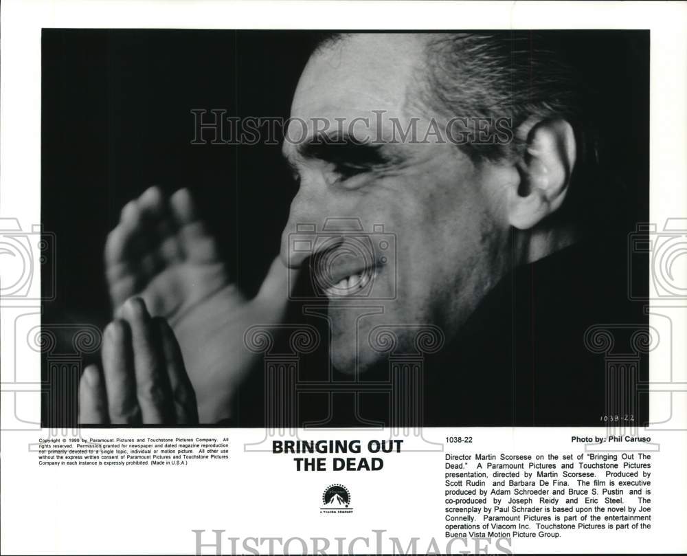 1999 Press Photo Martin Scorcese, Director of &quot;Bringing Out the Dead&quot; Movie- Historic Images