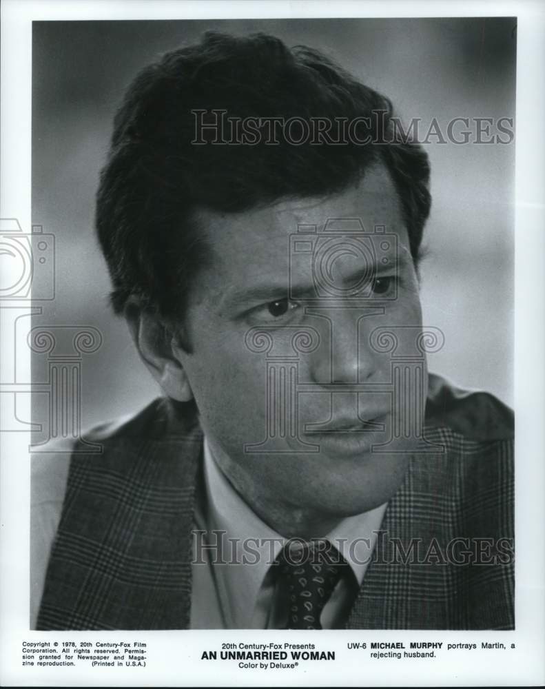 1978 Press Photo Actor Michael Murphy in &quot;An Unmarried Woman&quot; Movie - hcq21758- Historic Images