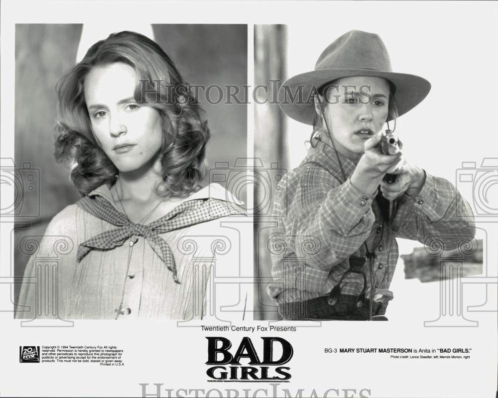 1994 Press Photo Actress Mary Stuart Masterson as Anita in &quot;Bad Girls&quot; Movie- Historic Images