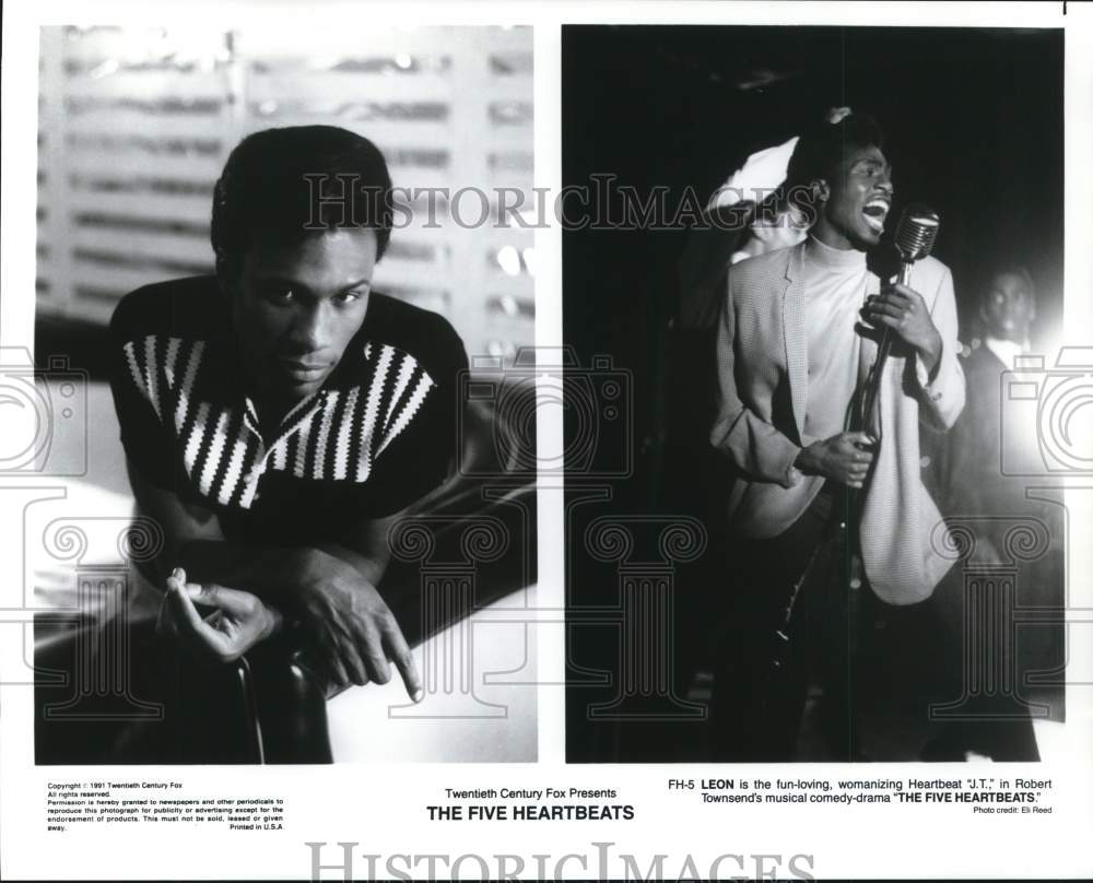 1991 Press Photo Actor Leon in &quot;The Five Heartbeats&quot; Movie - hcq25201- Historic Images