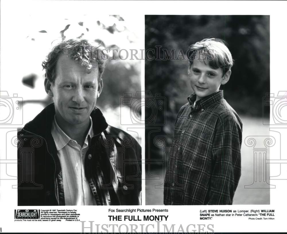 1997 Press Photo Steve Huison &amp; William Snape in &quot;The Full Monty&quot; Movie- Historic Images