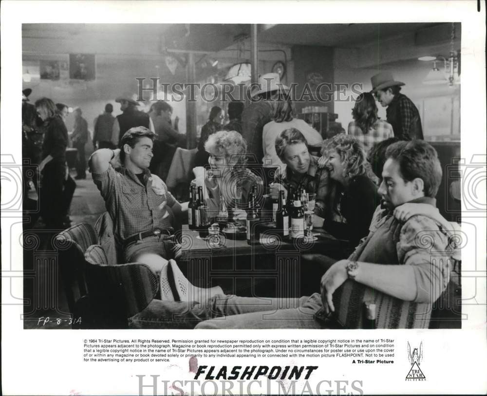 1984 Press Photo &quot;Flashpoint&quot; Movie Scene - hcq25453- Historic Images