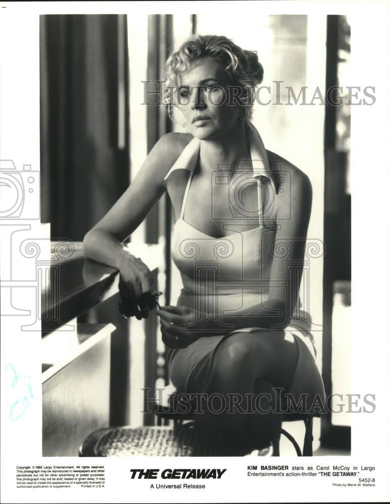 1993 Press Photo Actress Kim Basinger in "The Getaway" Movie - hcq27696