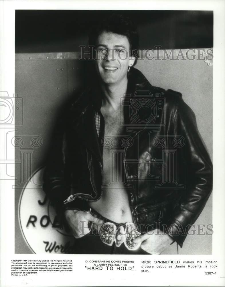 1984 Press Photo Rick Springfield in a scene from &quot;Hard to Hold.&quot; - hcq35066- Historic Images