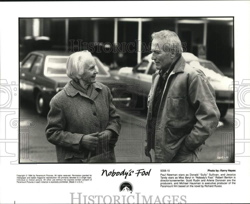 1994 Press Photo Paul Newman and Jessica Tandy in a scene from "Nobody's Fool."
