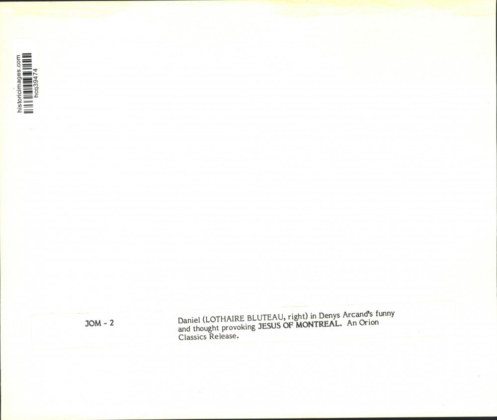 1990 Press Photo Actor Lothaire Bluteau in "Jesus of Montreal" Movie - hcq39474