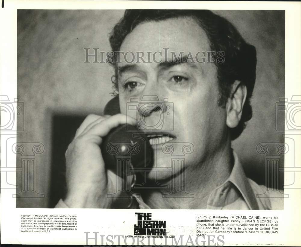 1983 Press Photo Michael Caine in a scene from "The Jigsaw Man." - hcq39841
