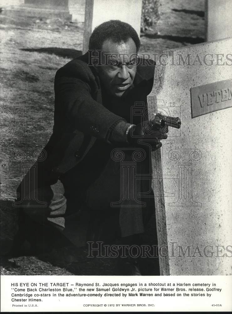 1972 Press Photo Actor Raymond St. Jacques in &quot;Come Back Charleston Blue&quot; Movie- Historic Images