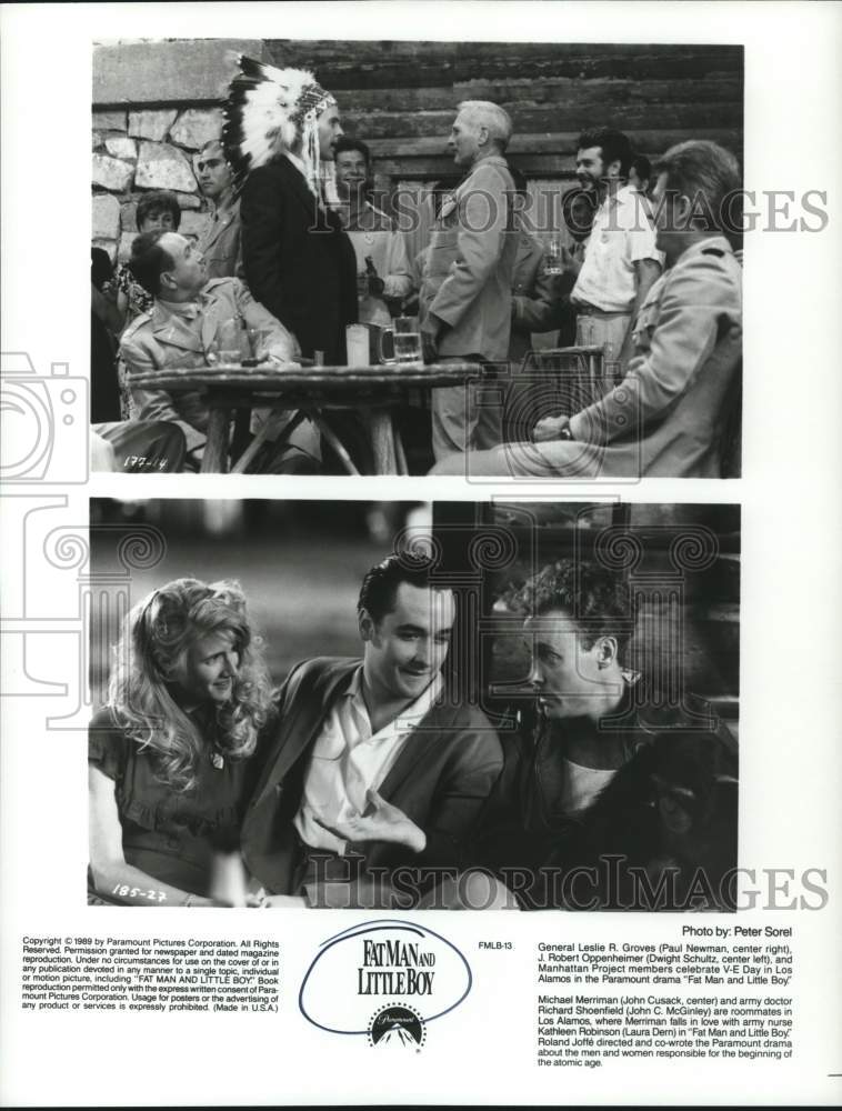 1989 Press Photo "Fat Man and Little Boy" Movie Scenes - hcq43656