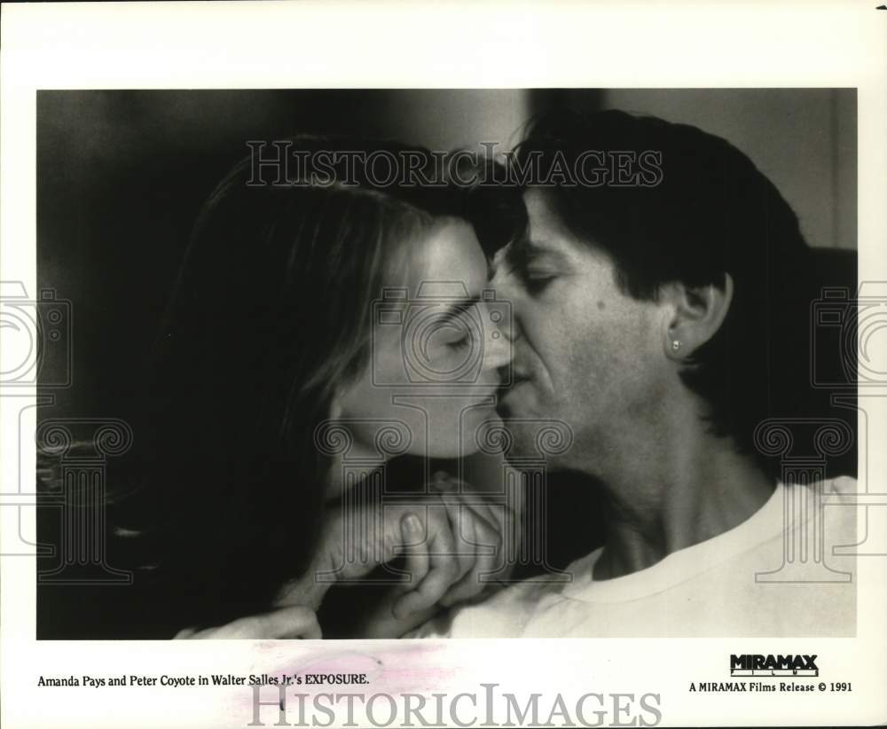 1991 Press Photo Amanda Pays & Peter Coyote in Walter Salles Jr.'s "Exposure"