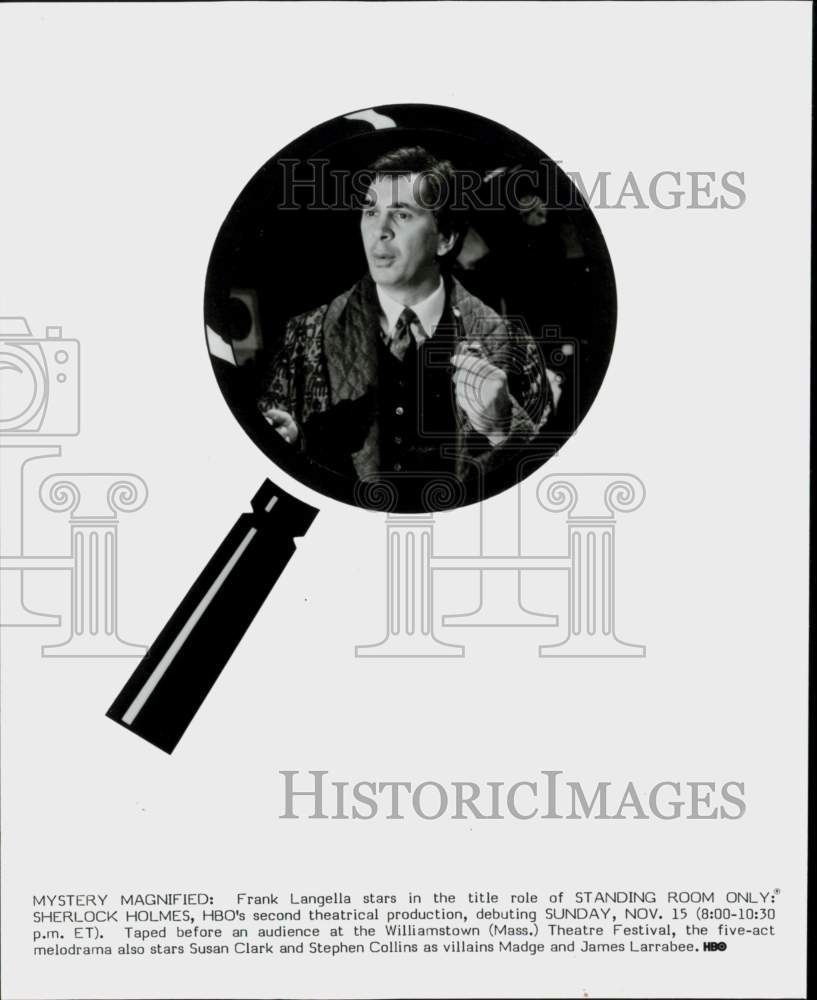 1981 Press Photo Actor Frank Langella in &quot;Sherlock Holmes&quot; - hcq44985- Historic Images