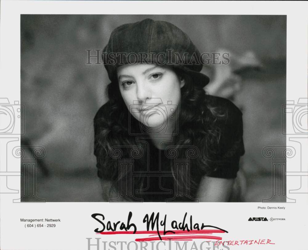 1995 Press Photo Entertainer Sarah McLachlan - hcq44995- Historic Images