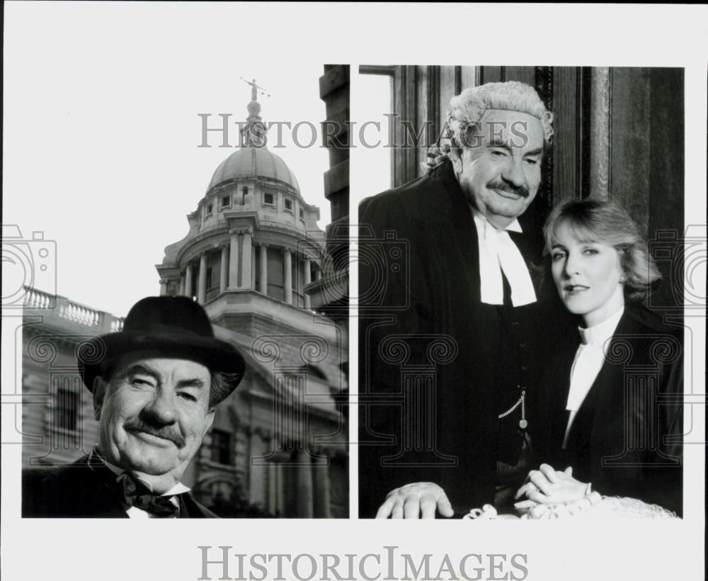 1988 Press Photo Leo McKern &amp; Patricia Hodge in &quot;Rumpole of the Bailey&quot; TV Show- Historic Images