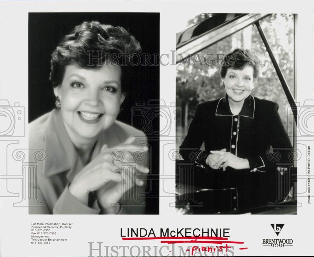 1997 Press Photo Pianist Linda McKechnie - hcq45005- Historic Images