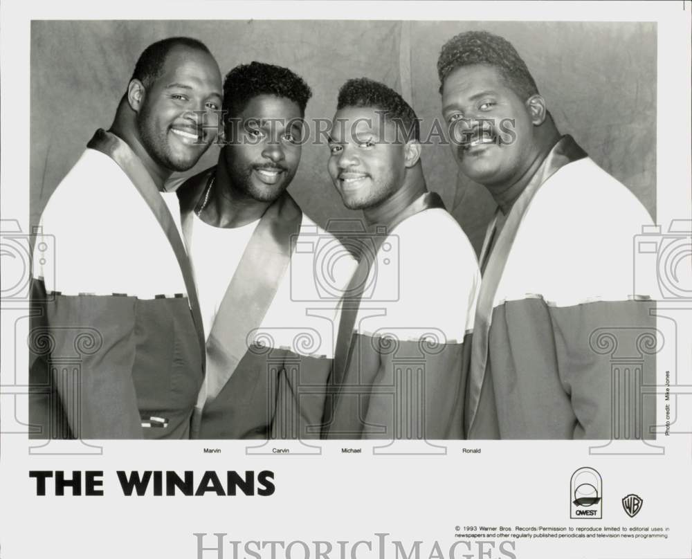 1993 Press Photo The Winans, Music Group - hcq45029- Historic Images