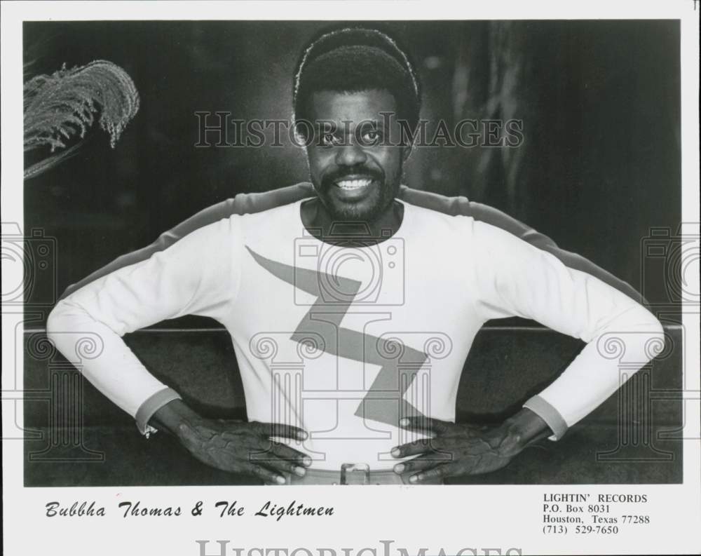 1983 Press Photo Singer Bubbha Thomas &amp; The Lightmen - hcq45035- Historic Images