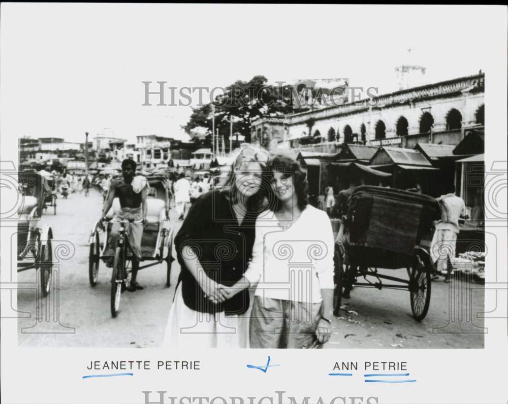 1987 Press Photo Jeanette Petrie, Ann Petrie - hcq45041- Historic Images