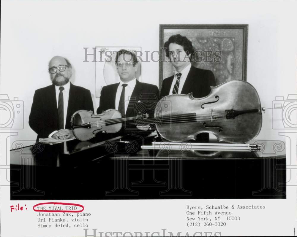 1989 Press Photo The Yuval Trio, Music Group - hcq45062- Historic Images